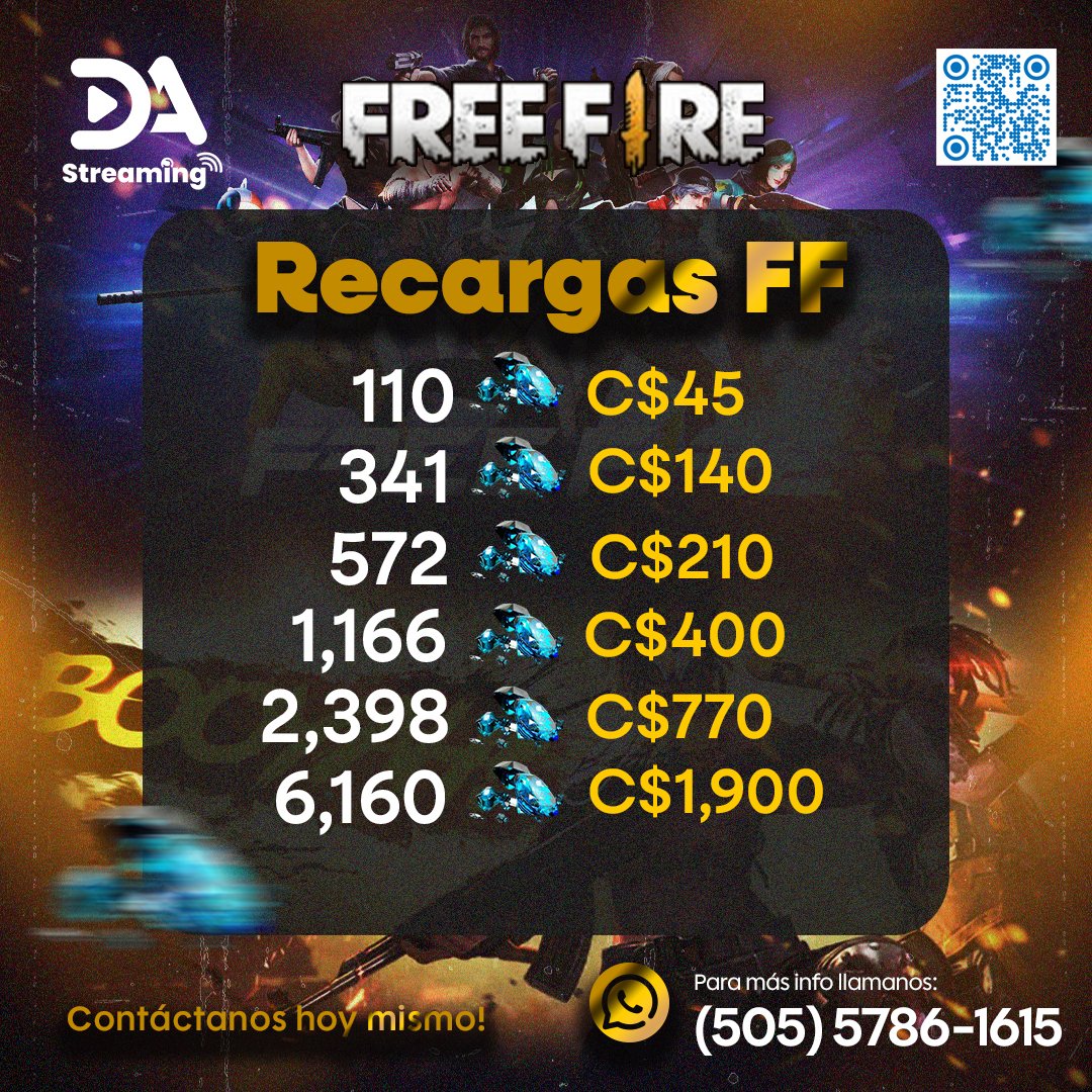 Recargas Diamantes Free Fire